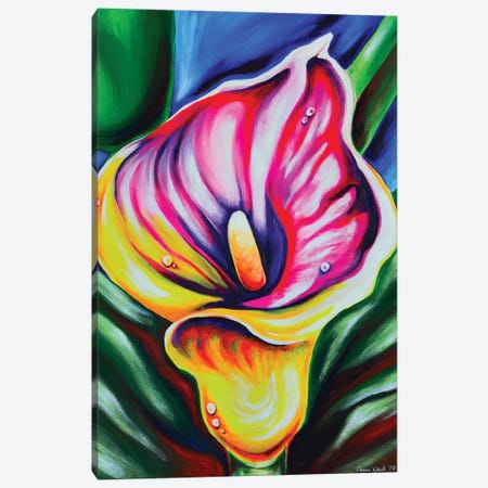 Calla Lily Canvas Print #CWH2} by Carrie White Canvas Artwork