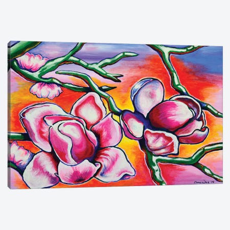 Magnolias Canvas Print #CWH7} by Carrie White Art Print