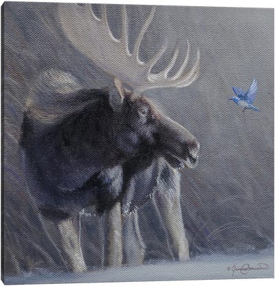 The Messenger Canvas Art Print - Moose Art