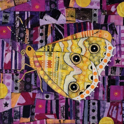 Charlotte Wensley - Steelpix Metal Wall Art: Small Alpine Xenica Butterfly by Charlotte Wensley