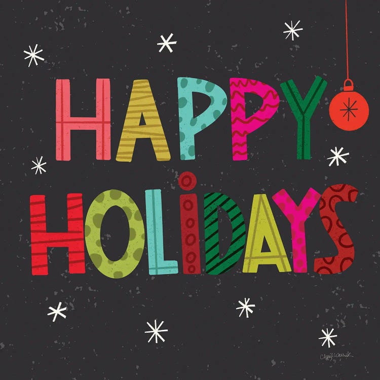 Holiday Wishes I by Cheryl Warrick wall art