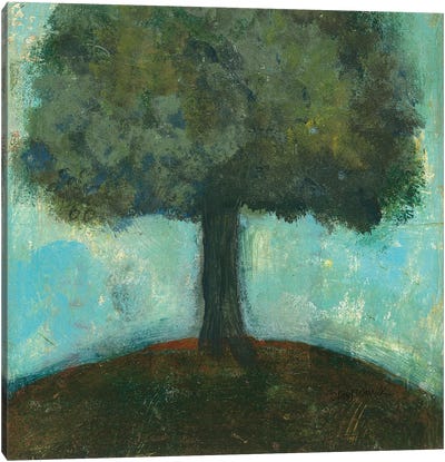 Under the Tree Square II Canvas Art Print - Cheryl Warrick