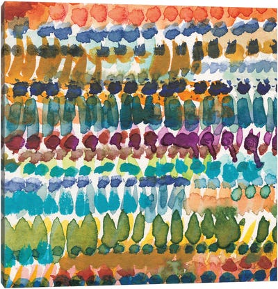 Colorful Patterns V Crop I Canvas Art Print - Cheryl Warrick