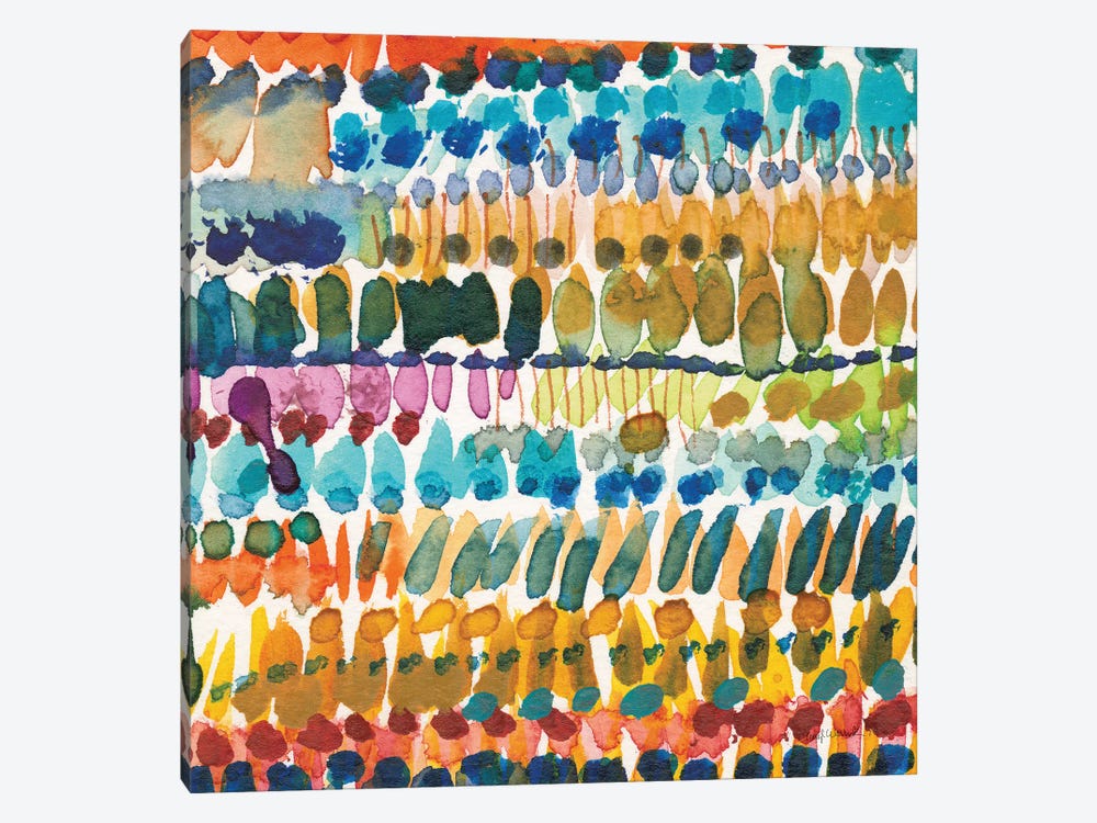 Colorful Patterns V Crop II by Cheryl Warrick 1-piece Canvas Art Print
