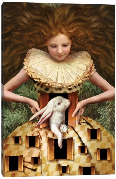 Hello Alice Canvas Art Print - Best Selling Fantasy Art