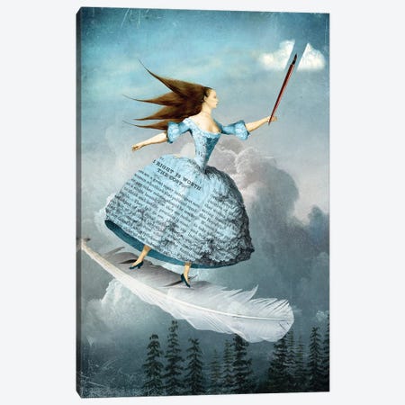 Knight of Swords Canvas Print #CWS119} by Catrin Welz-Stein Canvas Wall Art