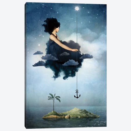 Six of Swords Canvas Print #CWS121} by Catrin Welz-Stein Canvas Art Print