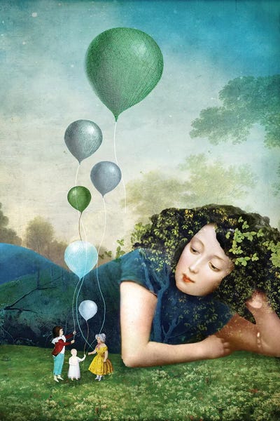 Balloons: Six of Cups by Catrin Welz-Stein
