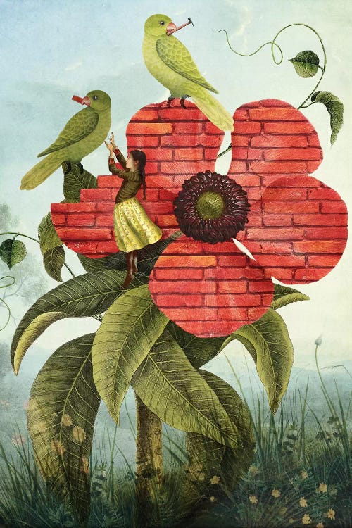 Three of Pentacles by Catrin Welz-Stein wall art