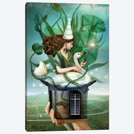The Magician Canvas Print #CWS126} by Catrin Welz-Stein Canvas Artwork