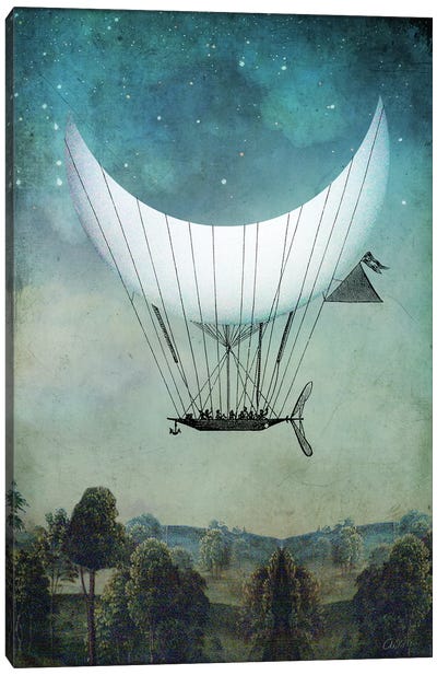 The Moonship Canvas Art Print - Similar to Salvador Dali