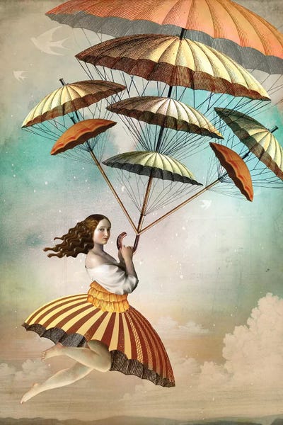 Umbrellas: Eight Of Wands by Catrin Welz-Stein
