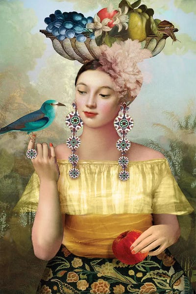 Whimsical Décor: Nine Of Pentacles by Catrin Welz-Stein
