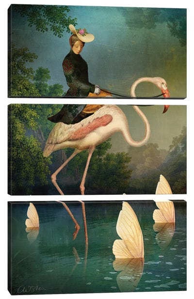 Le Passage, Catrin Welz-Stein Canvas Art Print - 3-Piece Animal Art