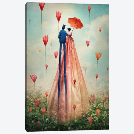 Good Morning Canvas Print #CWS14} by Catrin Welz-Stein Canvas Wall Art