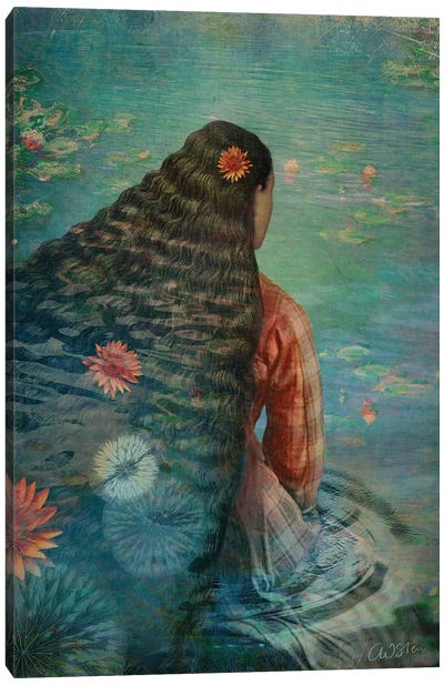 Waterlily II Canvas Art Print - Dreamer