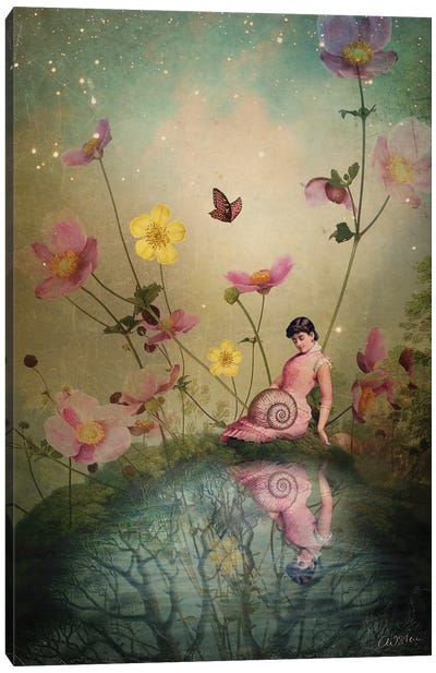 At The Pond Canvas Art Print - 2024 Art Trends