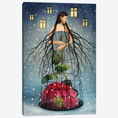Five Of Pentacles Canvas Print #CWS165} by Catrin Welz-Stein Canvas Wall Art
