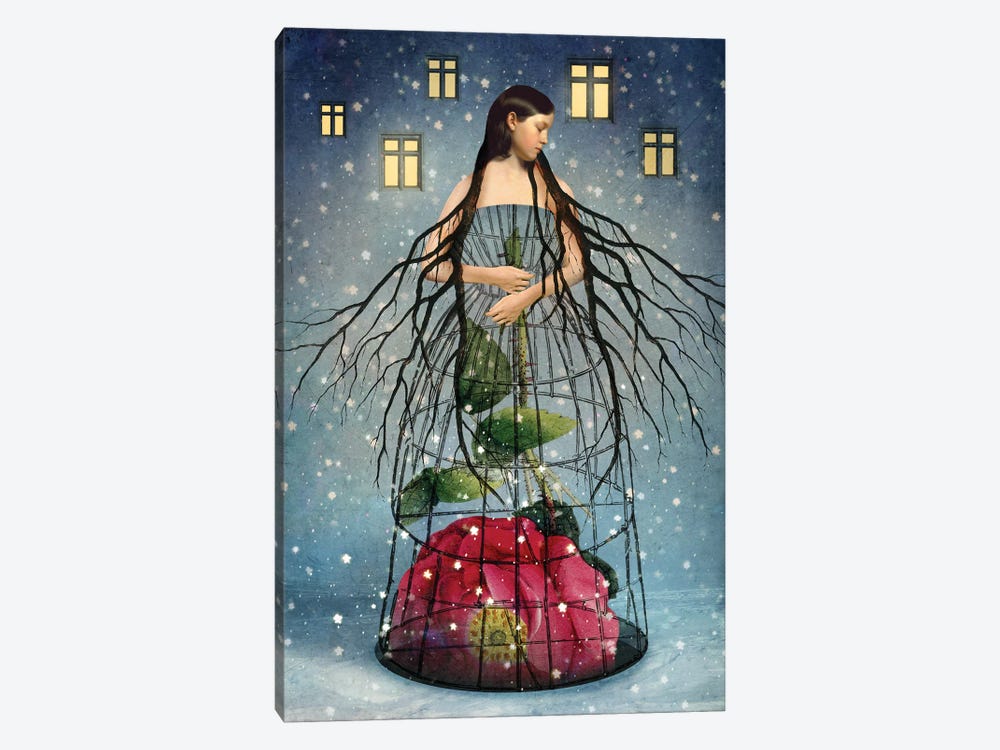Five Of Pentacles by Catrin Welz-Stein 1-piece Canvas Print