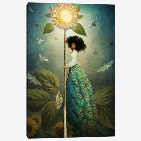 Queen Of Wands Canvas Print #CWS167} by Catrin Welz-Stein Canvas Artwork