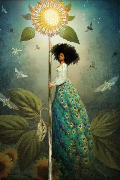 Dreamer: Queen Of Wands by Catrin Welz-Stein
