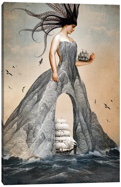 King Of Cups Canvas Art Print - Octopi
