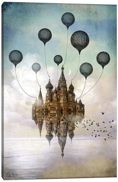 Journey To The East Canvas Art Print - Surrealism Art