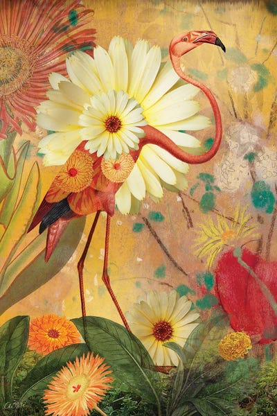 Tropical Living Room: Flamingo by Catrin Welz-Stein