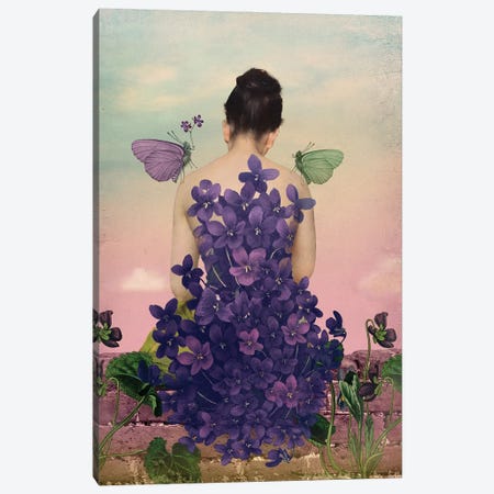 Violet Canvas Print #CWS178} by Catrin Welz-Stein Canvas Art