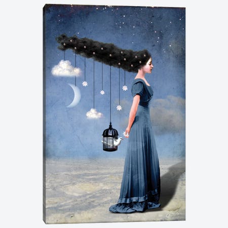 Liberty Canvas Print #CWS17} by Catrin Welz-Stein Canvas Wall Art