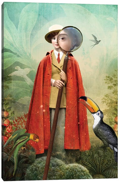 Page Of Wands Canvas Art Print - Toucan Art