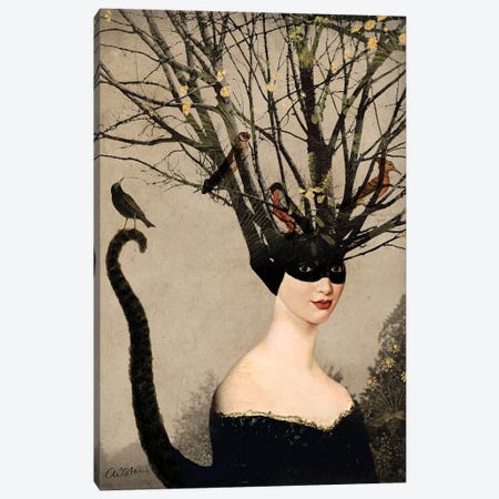 Catwoman Canvas Print #CWS187} by Catrin Welz-Stein Canvas Art