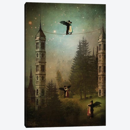 Dance Of The Vampires Canvas Print #CWS188} by Catrin Welz-Stein Canvas Print