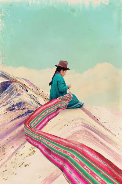 Rainbow Mountain by Catrin Welz-Stein canvas print