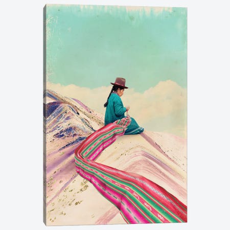 Rainbow Mountain Canvas Print #CWS196} by Catrin Welz-Stein Canvas Print