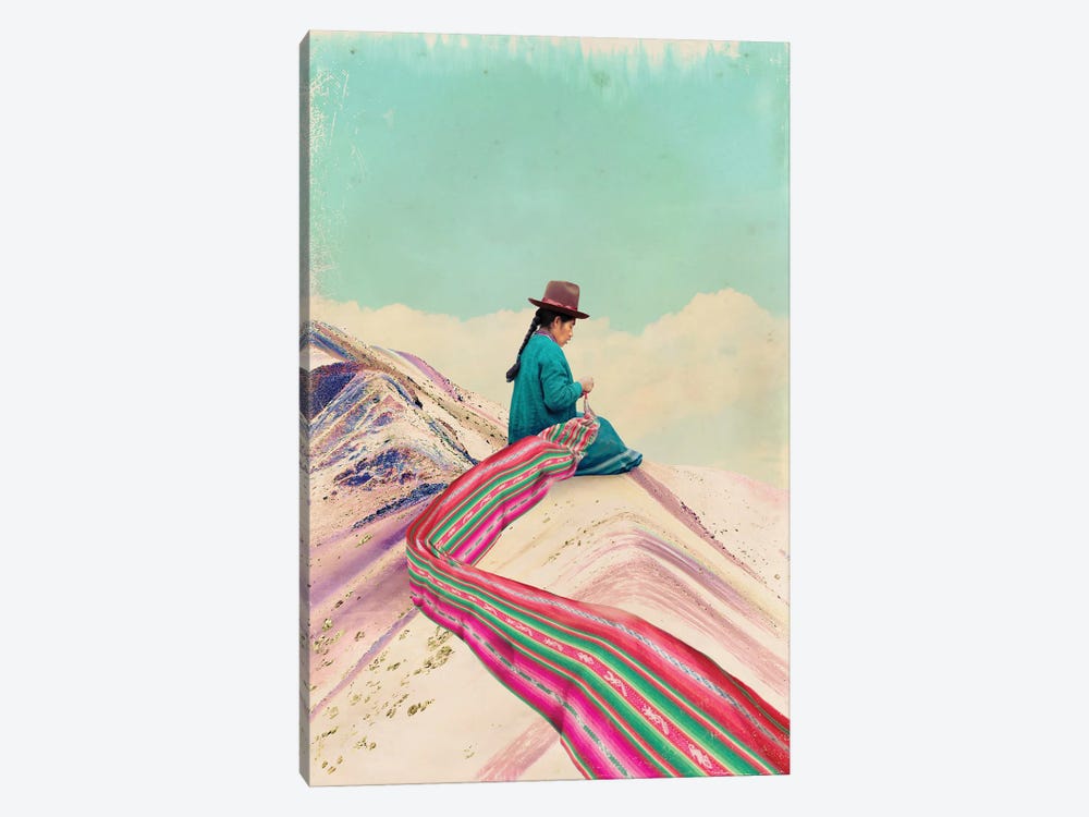 Rainbow Mountain by Catrin Welz-Stein 1-piece Canvas Art Print