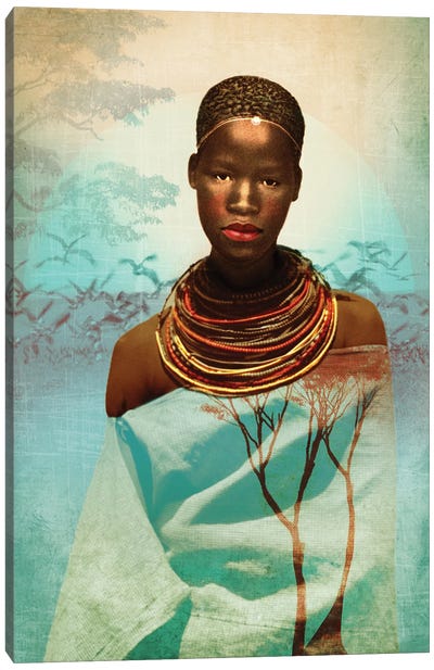 Tanzanian Woman Canvas Art Print - Catrin Welz-Stein