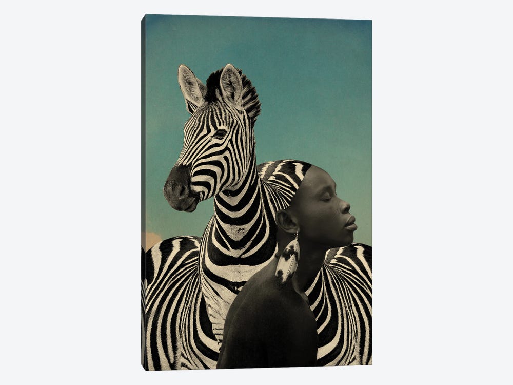 Zebra by Catrin Welz-Stein 1-piece Canvas Print