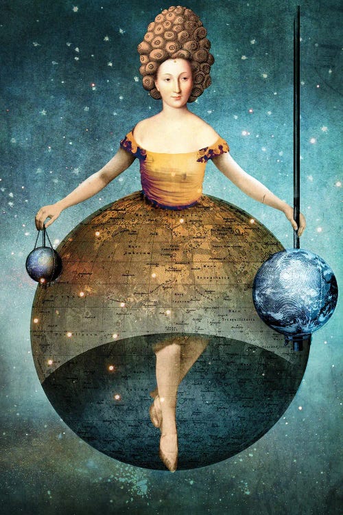 The World, Tarot Of Mystical Moments by Catrin Welz-Stein wall art