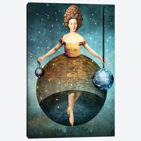 The World, Tarot Of Mystical Moments Canvas Print #CWS209} by Catrin Welz-Stein Canvas Wall Art