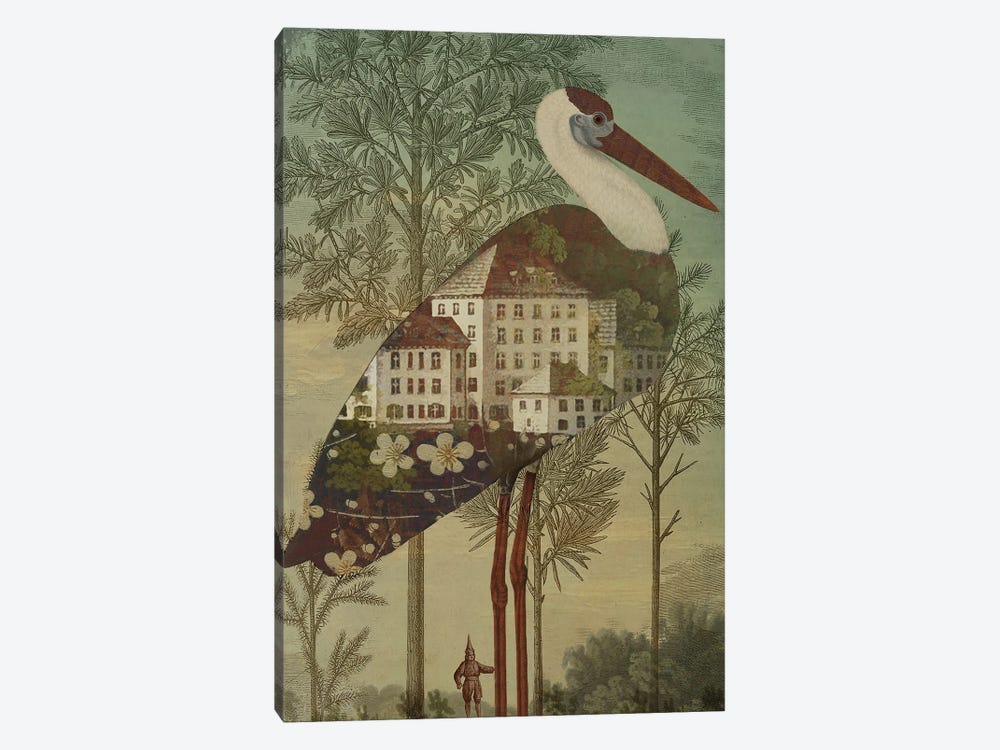 Birdhouse by Catrin Welz-Stein 1-piece Canvas Print