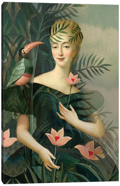 La Comtesse Canvas Art Print - Tropical Leaf Art