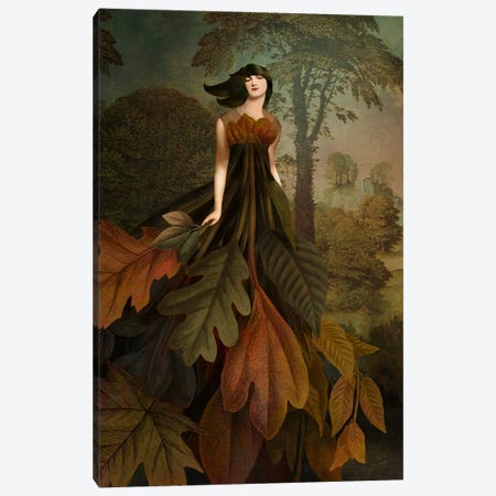 Autumn Leaves Canvas Print #CWS226} by Catrin Welz-Stein Canvas Print