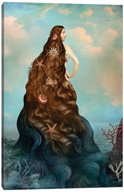 Virgin Island Water Canvas Art Print - Mermaid Art