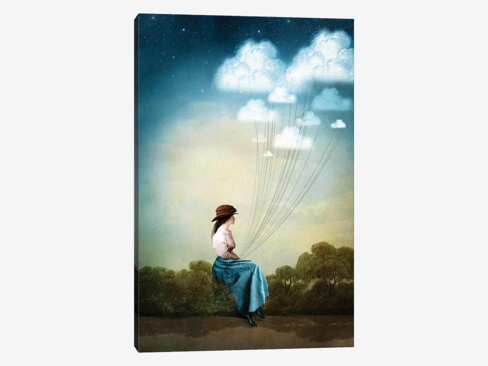 Blue Thoughts by Catrin Welz-Stein 1-piece Canvas Art