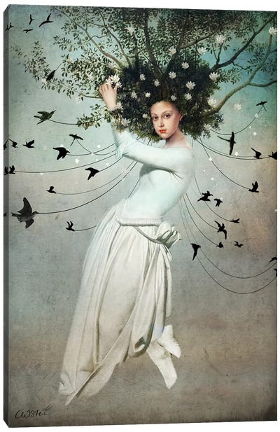 Fly With Me Canvas Art Print - Best Selling Fantasy Art