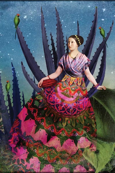 Kids Art Girls: Blue Agave And Cacao by Catrin Welz-Stein