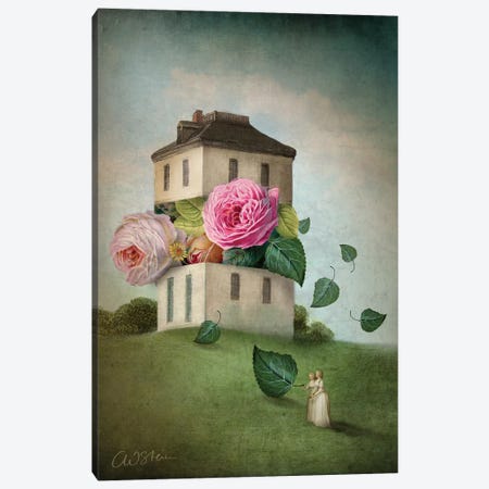 House Of Flowers Canvas Print #CWS44} by Catrin Welz-Stein Art Print