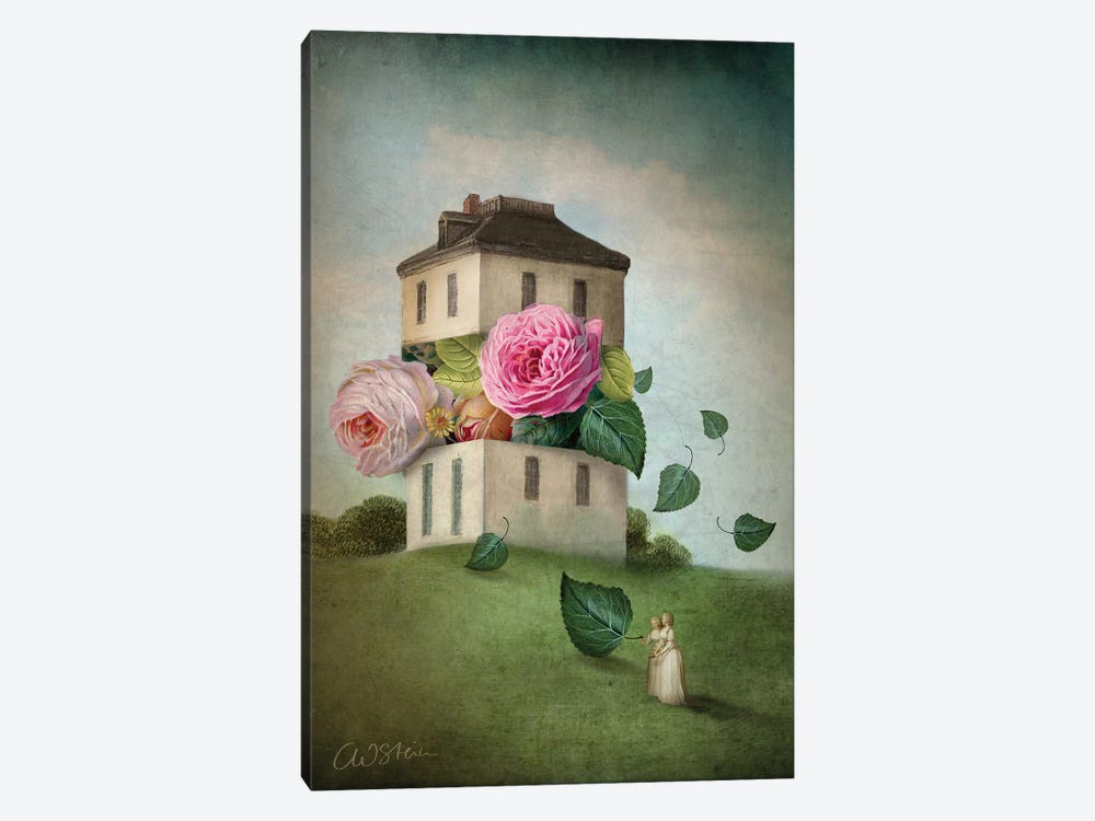 House Of Flowers by Catrin Welz-Stein 1-piece Canvas Art