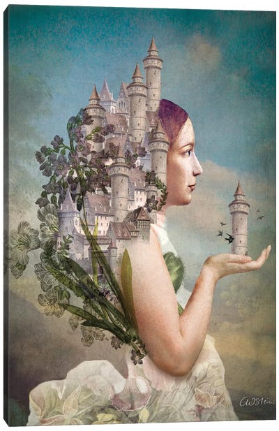 My Home Is My Castle Canvas Art Print - Home Art